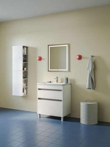 Тумба с раковиной Iddis Zodiac X ZDX70WFi95K 70х50 напольная цвет белый - фото 3