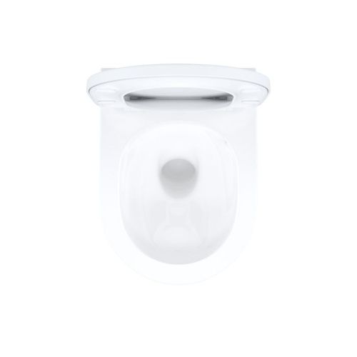 Унитаз подвесной IDDIS Slide SLIRDSEi25 белый с сиденьем микролифт безободковый смыв воронка-водоворот - фото 3