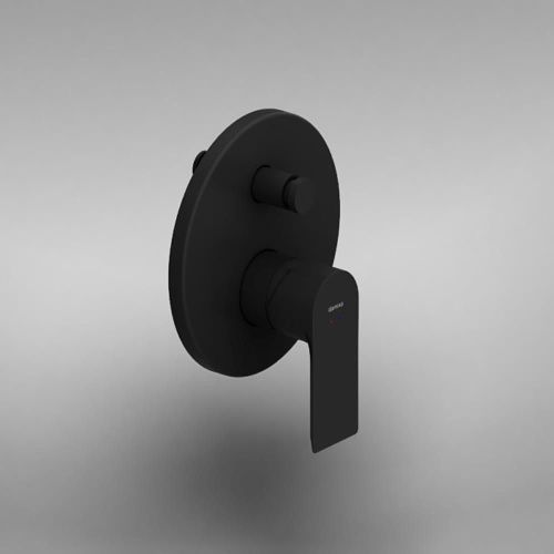 Смеситель для ванны и душа Damixa Apollo 477100300 встраиваемый в стену черный - фото 3