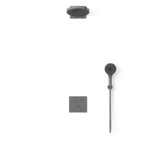 Душевая система Vincea VSFW-4I211GM встраиваемая в стену цвет вороненая сталь - фото 3