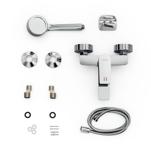 Смеситель для ванны Tokito MITSUISHI TOK-MIT-1014 настенный хром - фото 5