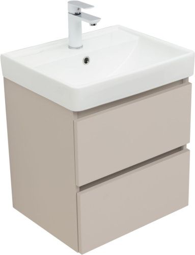 Тумба под раковину Aquanet Вега 2.0 00337940 50х40 подвесная цвет бежевый - фото 3