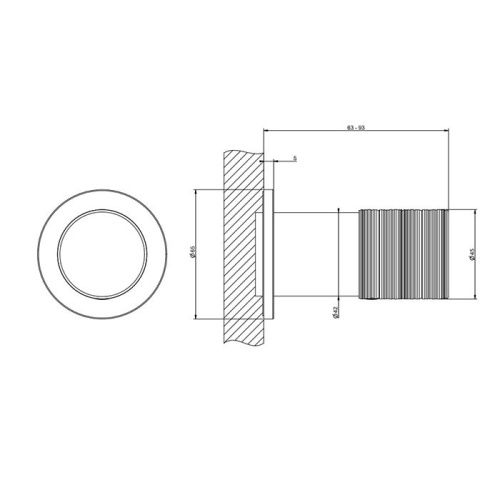 Смеситель для душа Gessi Habito Trame 70399/727 встраиваемый в стену золото с термостатом - фото 2