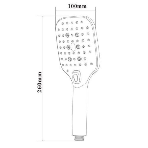 Душевая лейка Bond Cube B07-9700 цвет хром - фото 5