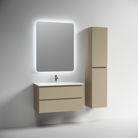 Тумба под раковину Sancos FOLK FL90CP 90х40 подвесная цвет бежевый