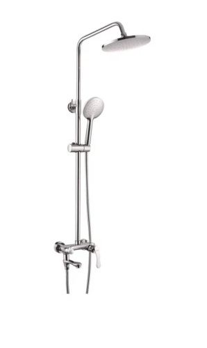 Душевая стойка Shevanik S9436 настенная цвет хром - фото 2