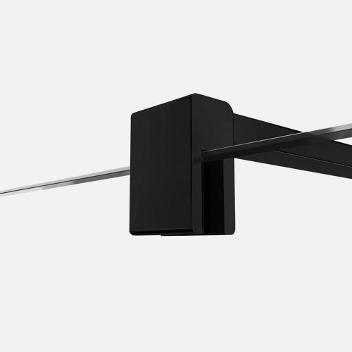 Душевая перегородка New Trendy VELIO D-0145B 120х200 стекло прозрачное профиль черный - фото 4