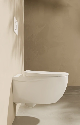 Чаша унитаза подвесная Arrow AHB2162H цвет белый без сиденья безободковая каскадный смыв - фото 3