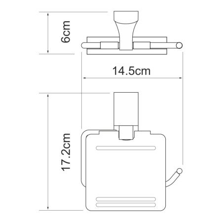 Бумагодержатель WasserKRAFT 5025W