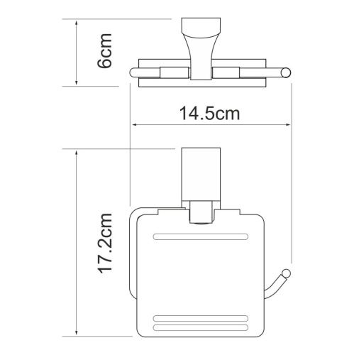 Бумагодержатель WasserKRAFT 5025W - фото 4
