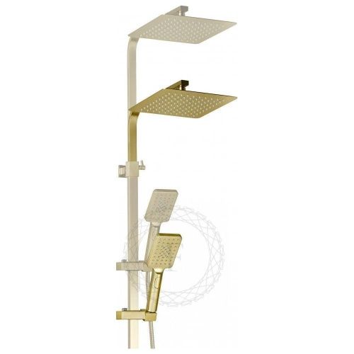Душевая стойка Filarete FL2010MG настенная цвет золото - фото 5