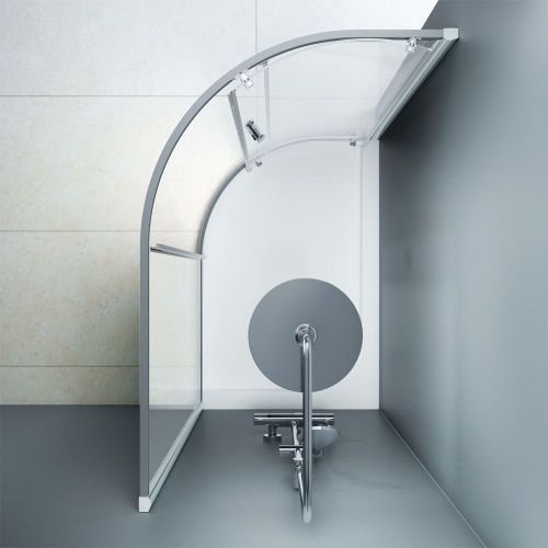 Душевой уголок Am.Pm Like W83G-302U120CT64 120х80 стекло прозрачное профиль хром без поддона - фото 4