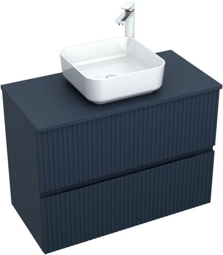 Тумба под раковину Aquanet Джейн 00313303 90х40 подвесная цвет синий - фото 3