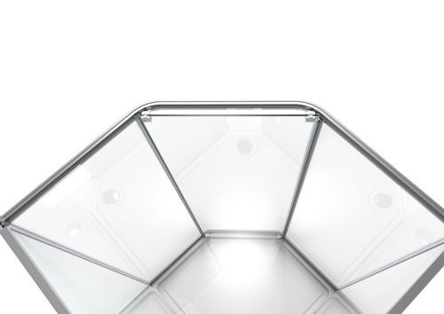 Душевая кабина Timo Ilma ILMA709-roof-709-T-STILMA-T-CH/C 90х90 пятиугольная без крыши - фото 5