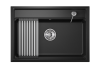 Кухонная мойка Granula Kitchen Space 7301, ЧЁРНЫЙ 75х50 цвет черный поверхность матовая