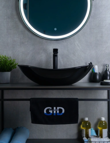 Раковина керамическая Gid Lago 53349 60х40 накладная цвет черный без отверстий под смеситель - фото 2