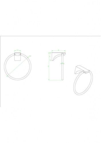 Полотенцедержатель CeramaLux Monelli 70006 - фото 2