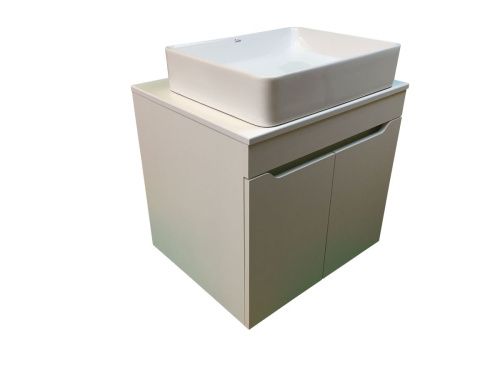 Тумба с раковиной Sintesi STL.W7019_SIN-LVB-APP-407 60х60 подвесная цвет белый - фото 4