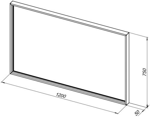 Зеркало с подсветкой De Aqua Алюминиум 00261712 120х80 подвесное - фото 5