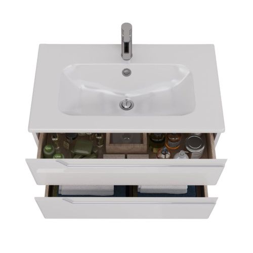 Тумба под раковину LeMark Miano LM06M80T 70х40 подвесная цвет белый - фото 3