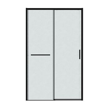 Душевая дверь Grossman Style 100.K33.05.130.21.02 130х195 стекло текстурное профиль черный