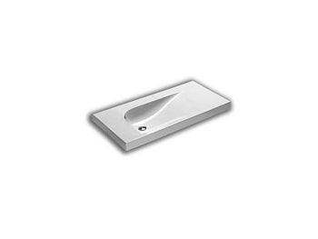 Раковина из сантехнического фаянса Hatria GRANDANGOLO Y0VA01 100х50 подвесная цвет белый