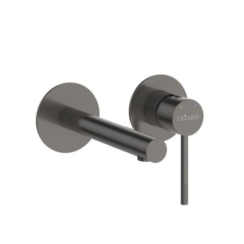 Смеситель для раковины Cezares RELAX RELAX-BLI2-2-GM-W0 встраиваемый в стену серый - фото 2