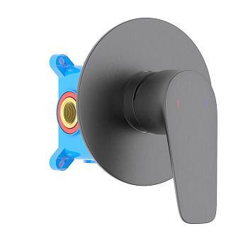 Смеситель для душа Aquatek Бетта AQ1166BGM встраиваемый в стену вороненая сталь