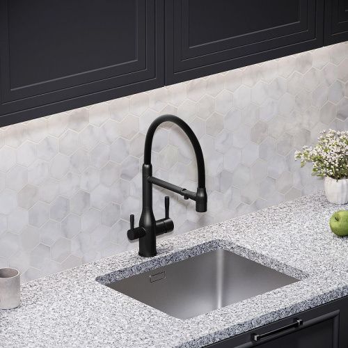 Смеситель для кухни Sancos Garda SC4009MB на мойку черный - фото 3