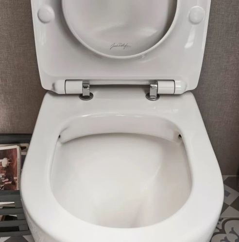 Чаша унитаза напольная Jacob Delafon Soprano UJAK102-0 цвет белый без бачка без сиденья безободковая каскадный смыв - фото 4