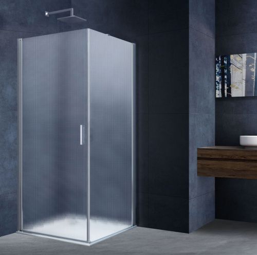 Душевой уголок Vincea Alpha VSR-3ALP9095MT 95х90 стекло текстурное профиль хром без поддона