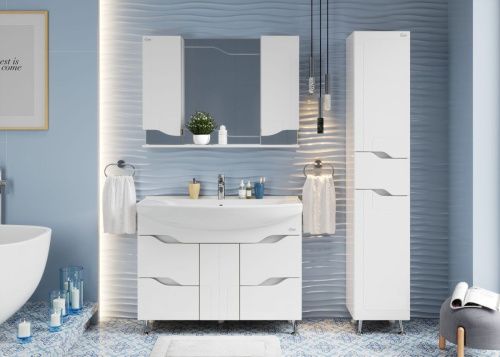 Шкаф-пенал Onika Веронэлла 403563 40х190 напольный цвет белый - фото 2