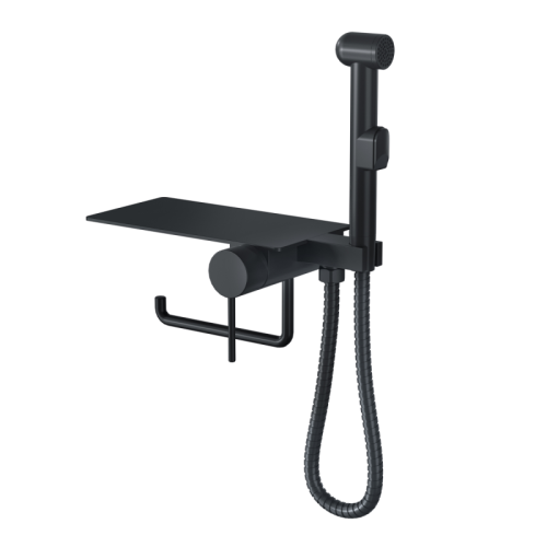 Гигиенический душ со смесителем Bronze de Luxe SCANDI 708B черный - фото 2