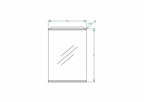 Зеркало с подсветкой Stella Polar Концепт SP-00000220 50х70 - фото 2