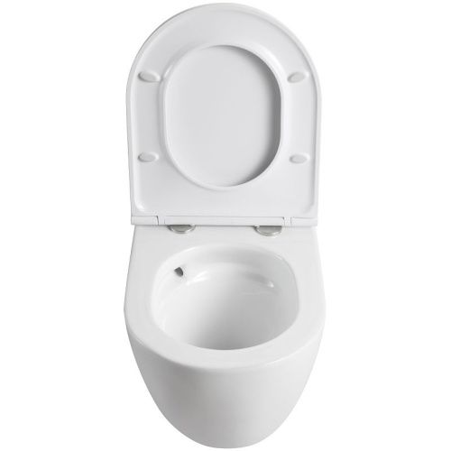 Унитаз подвесной Agger AT07150 белый с сиденьем микролифт смыв торнадо - фото 5