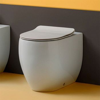 Чаша унитаза приставная Kerasan Flo 311601 цвет белый без сиденья душевой смыв