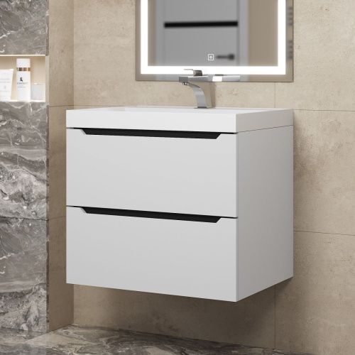 Тумба под раковину Uperwood Tanos 2930205140 60х50 подвесная цвет белый - фото 4