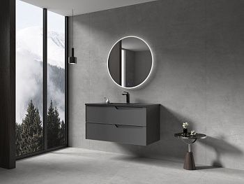 Тумба с раковиной Parly Rhea Rhea100 100х50 подвесная