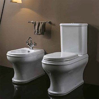 Чаша унитаза напольная Azzurra Charme CHVCMP000000BI/(CHA100/MBP bi) цвет белый без бачка без сиденья душевой смыв