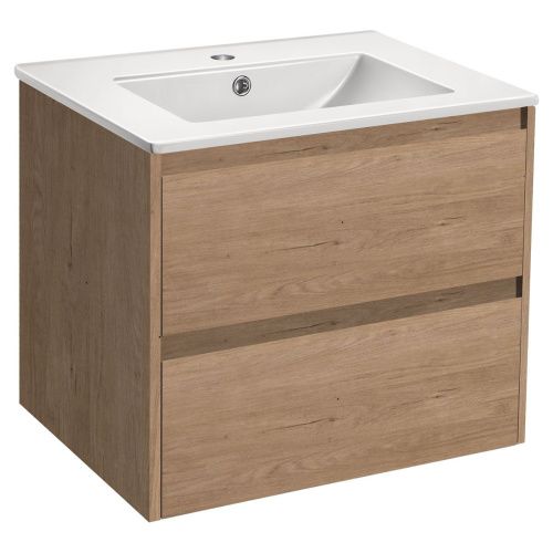 Тумба под раковину Vincea Gio VMC-2G600NO 60х50 подвесная цвет бежевый - фото 4