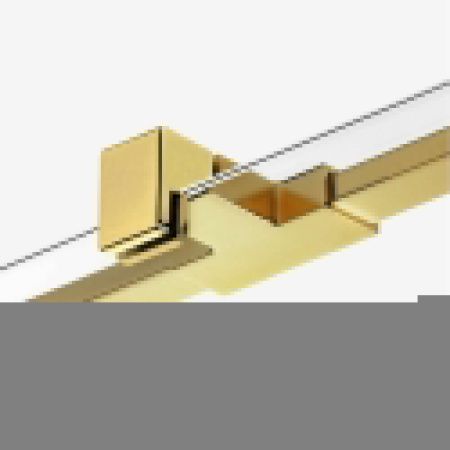 Душевая дверь New Trendy AVEXA GOLD BRUSHED EXK-1723 120х200 стекло прозрачное профиль золото
