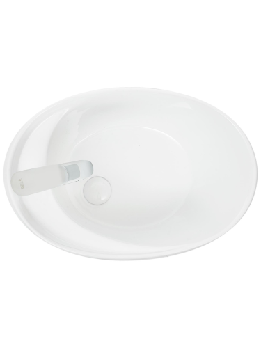 Раковина из сантехнического фаянса WeltWasser WW SK 10000004582 40 см накладная цвет белый 1 отверстие под смеситель - фото 3