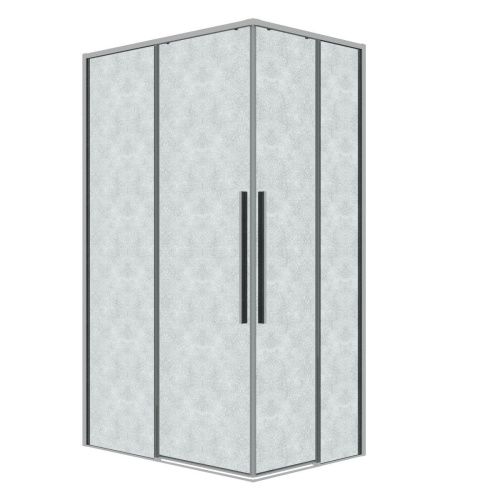 Душевой уголок Grossman Galaxy 300.K33.01.1110.10.02 110х100 стекло прозрачное профиль хром без поддона