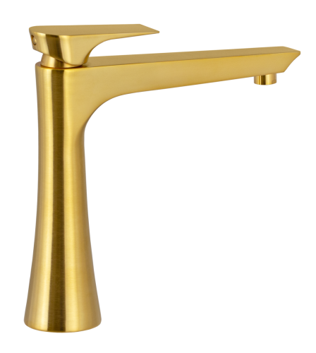 Смеситель Daniel Diva DV607BDP на раковину золото - фото 2