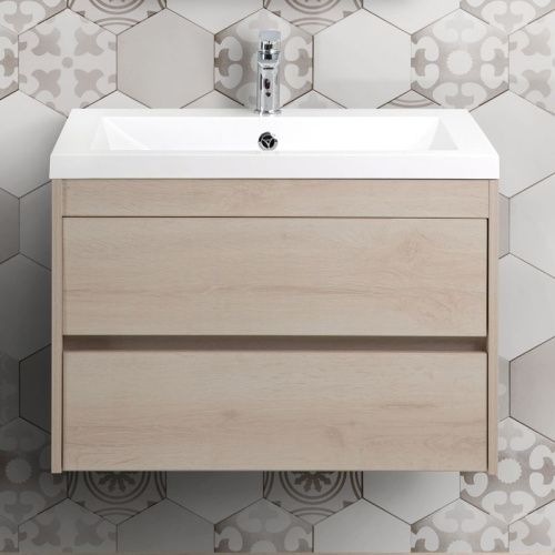 Тумба под раковину Art&Max FAMILY Family-580-2C-SO-PB 60х50 подвесная цвет бежевый - фото 2