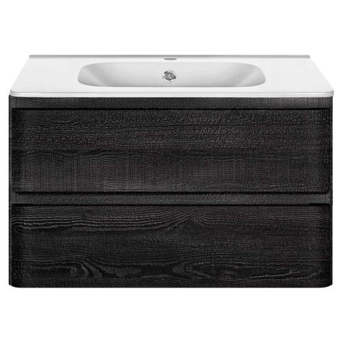 Тумба под раковину Vincea Vico VMC-2V800CN 80х50 подвесная цвет черный - фото 3