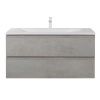 Тумба под раковину Cezares MOLVENO MOLVENO-100-2C-SO-BET 100х50 подвесная цвет серый