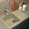 Кухонная мойка Uperwood ECON UPD-507 4010202109 75х50 цвет бежевый поверхность матовая