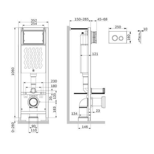 Инсталляция для унитаза Am.Pm ErgoFit I012711.0138 - фото 3