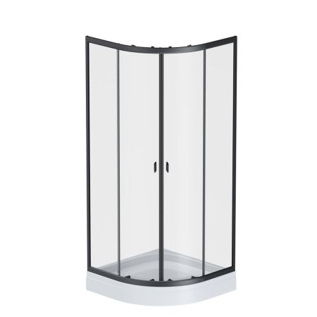 Душевой уголок Am.Pm X-Joy W88G-205-080BT64 80х80 стекло прозрачное профиль черный без поддона